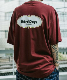 Subciety Hard Days TEE サブサエティ トップス カットソー・Tシャツ レッド ホワイト ブラック【送料無料】