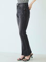 coca セミフレア9分丈デニムパンツ コカ パンツ ジーンズ・デニムパンツ ブラック ブルー【送料無料】