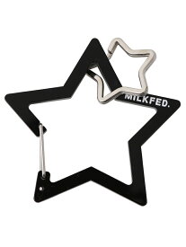 MILKFED. NEO STAR CARABINER MILKFED. ミルクフェド ファッション雑貨 チャーム・キーチェーン ブラック ブラウン ピンク パープル イエロー レッド