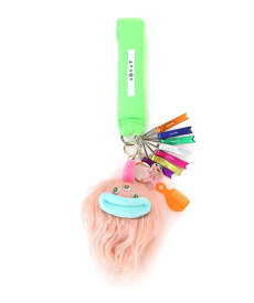 cheek cheek/(W)monster hand strap ザスタンダードトーキョー スマホグッズ・オーディオ機器 その他のスマホグッズ・オーディオ機器 ピンク オレンジ グリーン イエロー