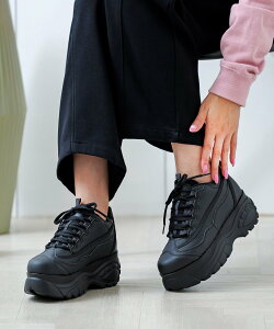 attagirl 厚底レースアップスニーカー アタガール シューズ・靴 スニーカー ホワイト シルバー ブラック