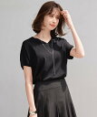 【SALE／20%OFF】UNFILO 【遮熱/UVカット】スゴ機能美 Vネック ニット アンフィーロ トップス ニット ホワイト ブラック ブルー ネイビー グレー ピンク【送料無料】