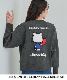 【SALE／20%OFF】SHOO・LA・RUE 【HELLO KITTY コラボ】もちもちスウェットライクニット シューラルー トップス ニット ホワイト レッド グレー