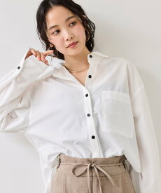 【SALE／30%OFF】VIS ウエストリボンシャツ/イージーケア・WEB限定カラー ビス トップス シャツ・ブラウス ホワイト ブルー ベージュ ピンク