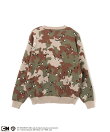 The Powerpuff Girls x atmos pink Embroidary Sweater CAMOUFLAGE