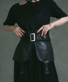 HARE レザーコルセット ハレ ファッション雑貨 ベルト ブラック【送料無料】