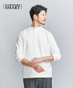 BEAUTY&YOUTH UNITED ARROWS 【WEB限定 WARDROBE SMART】クリア ガスコットン モックネック カットソー【抗菌・防臭】 ビューティー＆ユース　ユナイテッドアローズ トップス カットソー・Tシャツ ブラック ネイビー ホワイト グレー【送料無料】