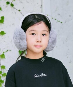 ikka 【親子おそろい】ファーイヤマフ イッカ ファッション雑貨 その他のファッション雑貨 ピンク グレー ベージュ