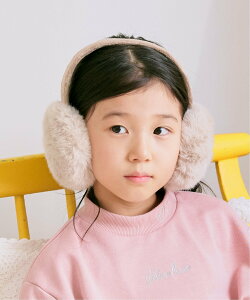 ikka 【親子おそろい】ファーイヤマフ イッカ ファッション雑貨 その他のファッション雑貨 ピンク グレー ベージュ