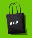 HUF HUF OG LOGO TOTE BAG M / ハフ トートバッグ ハフ バッグ トートバッグ ベージュ ブルー ホワイト ブラック【送料無料】