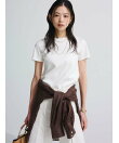 シルクタッチコットンスリムフィットT