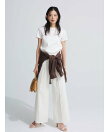シルクタッチコットンスリムフィットT