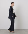 ドライウェザーストレッチベルト付き2タックワイドパンツ(セットアップ可)
