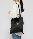 relaclo select/(W)サテンライク ロゴ刺繍トートバッグ