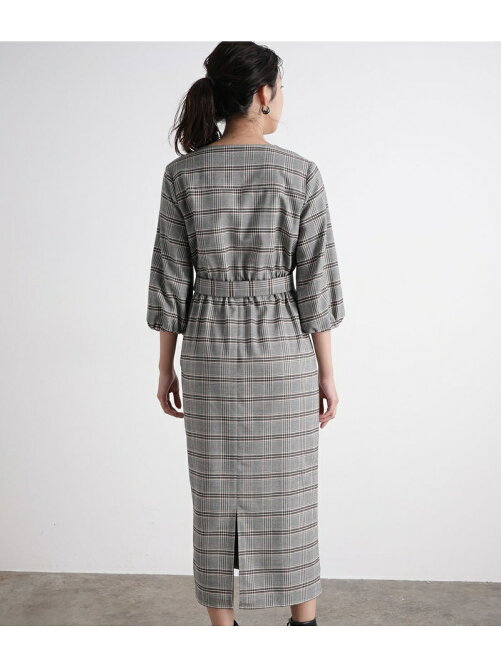 Vis リボン付きiラインチェックワンピース Rakuten Fashion 楽天ファッション 旧楽天ブランドアベニュー Bh3684