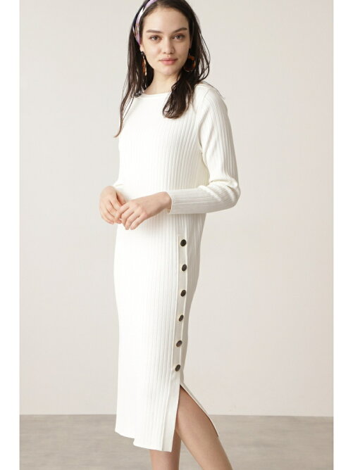 Pinky Dianne サイドスリットribワンピース Rakuten Fashion 楽天ファッション 旧楽天ブランドアベニュー Cc5684