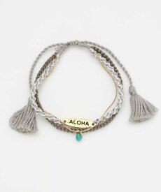 Kahiko 【カヒコ】アロハミサンガアンクレット アミナコレクション アクセサリー・腕時計 アンクレット グリーン グレー ピンク パープル ブラウン