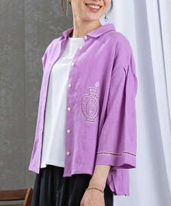 �ySALE�^30%OFF�zSTUDIO PICONE ��100%�G���u���C�_���[�u���E�X �X�^�W�I�s�b�R�[�l �g�b�v�X �V���c�E�u���E�X �u���b�N �p�[�v�� �z���C�g �O���[���y���������z