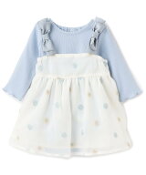 petit main 【リンク】花刺しゅうOPセットアップ ナルミヤオンライン マタニティウェア・ベビー用品 ベビ…
