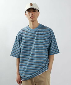 【SALE／50%OFF】BAYFLOW ボーダービッグTシャツ ベイフロー トップス カットソー・Tシャツ グレー ブルー ネイビー