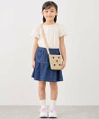 【KIDS/キッズ】フラワースリーブTシャツ/接触冷感