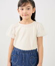 【KIDS/キッズ】フラワースリーブTシャツ/接触冷感