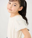 【KIDS/キッズ】フラワースリーブTシャツ/接触冷感