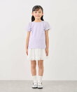 【KIDS/キッズ】フラワースリーブTシャツ/接触冷感