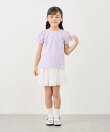 【KIDS/キッズ】フラワースリーブTシャツ/接触冷感
