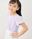 【KIDS/キッズ】フラワースリーブTシャツ/接触冷感