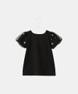 【KIDS/キッズ】フラワースリーブTシャツ/接触冷感