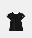 【KIDS/キッズ】フラワースリーブTシャツ/接触冷感