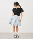 【KIDS/キッズ】フラワースリーブTシャツ/接触冷感