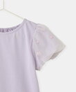 【KIDS/キッズ】フラワースリーブTシャツ/接触冷感