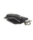 MILLS LOGO CHARM FAUX LEATHER COMPACT WALLET