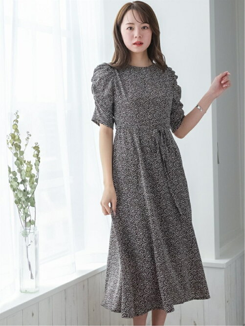 Clear ダルメシアンギャザースリーブワンピース Rakuten Fashion 楽天ファッション 旧楽天ブランドアベニュー Cz1685