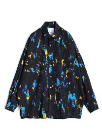 【SALE／14%OFF】SHAREEF PAINT PT BIG SHIRTS シャリーフ シャツ/ブラウス 長袖シャツ ブルー ピンク【送料無料】