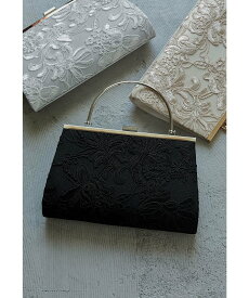 niana 2way刺繍デザインハンドバッグ パーティーバッグ 結婚式 二次会 謝恩会 ビーフラット バッグ クラッチバッグ ブラック ベージュ シルバー【送料無料】