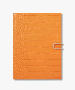 SMYTHSON Soho Notebook in Mara �X�}�C�\�� ���[�� �蒠�E������ �I�����W�y���������z