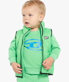 【SALE／62%OFF】DIESEL DIESEL ディーゼル Baby ワンポイントブランドロゴベストジャケット シフォン マタニティウェア・ベビー用品 ベビートップス グリーン【送料無料】