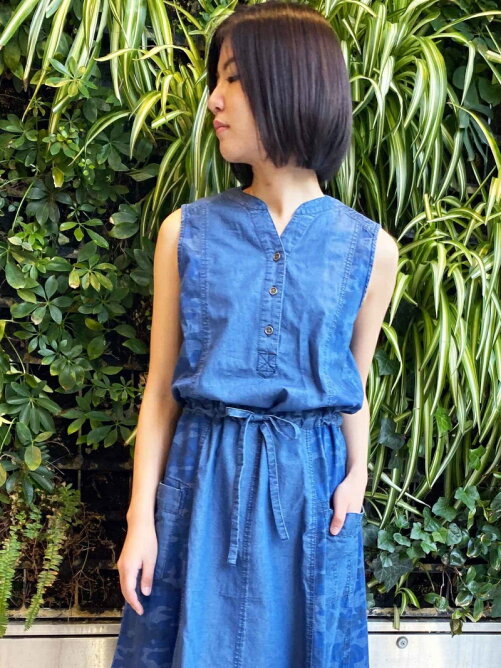 Avirex Web Depot限定 スリーブレスカモデニムワンピース Sleevelesscamodenimonepiece Rakuten Fashion 楽天ファッション 旧楽天ブランドアベニュー Ax2686