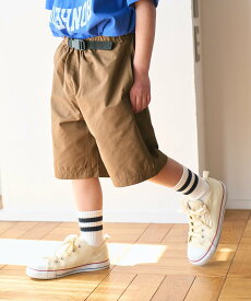 【SALE／42%OFF】ROPE' PICNIC 【BOYS】バックル付きカラーハーフパンツ ロペピクニック パンツ その他のパンツ ブラウン ブルー