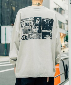 【SALE／40%OFF】Subciety TRUTH L/S サブサエティ トップス カットソー・Tシャツ ホワイト グレー ブラック ベージュ【送料無料】