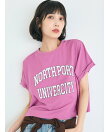【新色追加】レギュラーウェイトロールアップロゴTシャツ