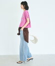 【新色追加】レギュラーウェイトロールアップロゴTシャツ