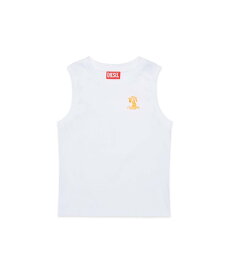 【SALE／61%OFF】DIESEL DIESEL ディーゼル Kids & Junior ワンポイントブランドロゴタンクトップ シフォン トップス ノースリーブ・タンクトップ ホワイト ブルー