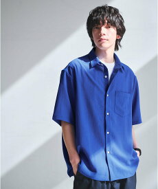 UNITED ARROWS green label relaxing ワッシャー ポプリン ボックスシルエット 半袖 シャツ ユナイテッドアローズ グリーンレーベルリラクシング トップス シャツ・ブラウス グリーン ネイビー ベージュ【送料無料】