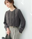 ROPE' PICNIC 【WEB限定】フロントピンタックブラウス/通勤・お仕事 ロペピクニック トップス シャツ・ブラウス ベー…