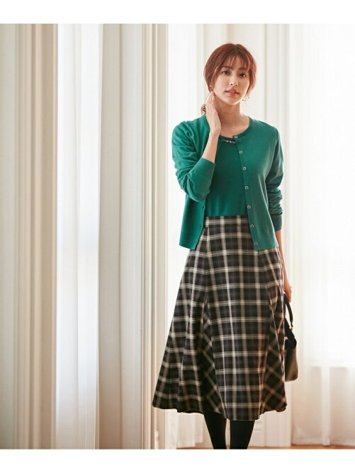Any Sis 洗える フレアチェック ツイード スカート Rakuten Fashion 楽天ファッション 旧楽天ブランドアベニュー Ca1687