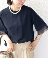 SHIPS WOMEN 《一部追加予約》【WEB限定】＜接触冷感 / UVカット＞シアー オーガンジー コンビ プルオー…